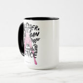 Wonder Woman Brush Typografy Art Tasse (Vorderseite Links)