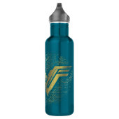 Wonder Woman Brushed Gold Symbol Edelstahlflasche (Rechts)