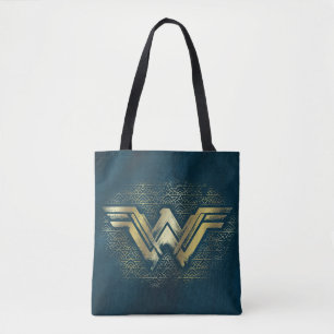 Wonder Woman Brushed Gold Symbol Tasche