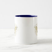 Wonder Woman Brushed Gold Symbol Zweifarbige Tasse (Mittel)