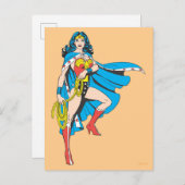 Wonder Woman Cape Postkarte (Vorne/Hinten)