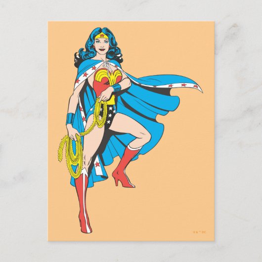 Wonder Woman Cape Postkarte (Vorderseite)