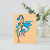 Wonder Woman Cape Postkarte (Stehend Vorderseite)