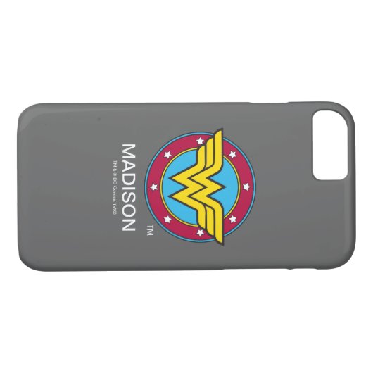 Wonder Woman | Circle & Stars Logo Case-Mate iPhone Hülle (Rückseite (Horizontal))