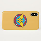 Wonder Woman | Circle & Stars Logo Case-Mate iPhone Hülle (Rückseite (Horizontal))