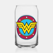Wonder Woman | Circle & Stars Logo Dosenglas (Rückseite)