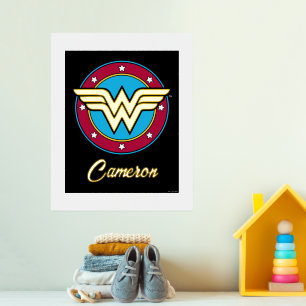 Wonder Woman   Circle & Stars Logo Foliendrucke