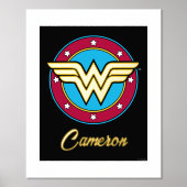 Wonder Woman | Circle & Stars Logo Foliendrucke (Vorderseite)