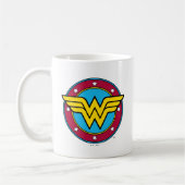 Wonder Woman | Circle & Stars Logo Kaffeetasse (Links)