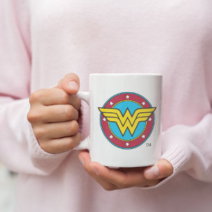 Wonder Woman   Circle & Stars Logo Kaffeetasse