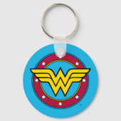 Wonder Woman | Circle & Stars Logo Schlüsselanhänger (Rückseite)