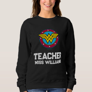 Wonder Woman Circle & Stars Logo Sweatshirt
