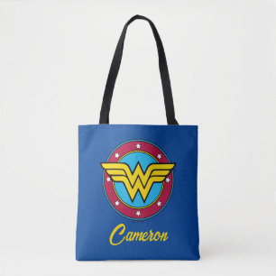 Wonder Woman   Circle & Stars Logo Tasche