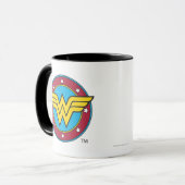 Wonder Woman | Circle & Stars Logo Tasse (Vorderseite Links)