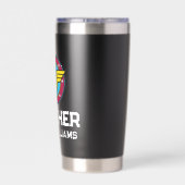 Wonder Woman | Circle & Stars Logo Thermobecher (Rückseite)