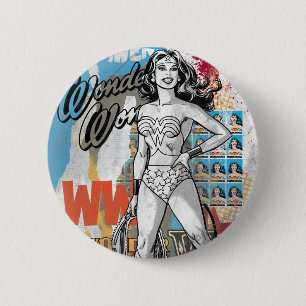 Wonder Woman Collage 2 Button