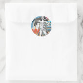 Wonder Woman Collage 2 Runder Aufkleber (Tasche)
