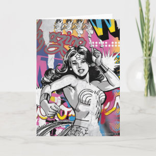 Wonder Woman Collage 3 Karte