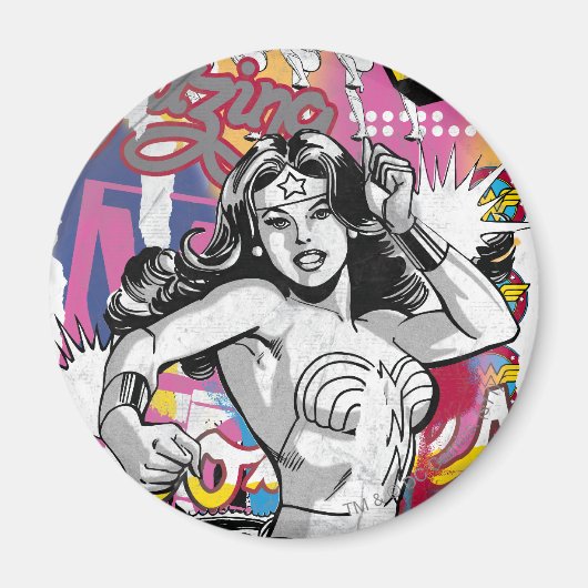 Wonder Woman Collage 3 Magnet (Vorne)