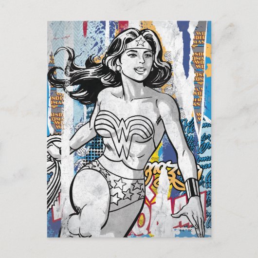 Wonder Woman Collage 4 Postkarte (Vorderseite)