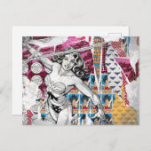 Wonder Woman Collage 5 Postkarte (Vorne/Hinten)