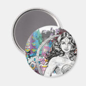 Wonder Woman Collage 6 Magnet (Vorderseite/Rückseite)
