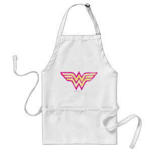 Wonder Woman Colorful Pink and Yellow Logo Schürze