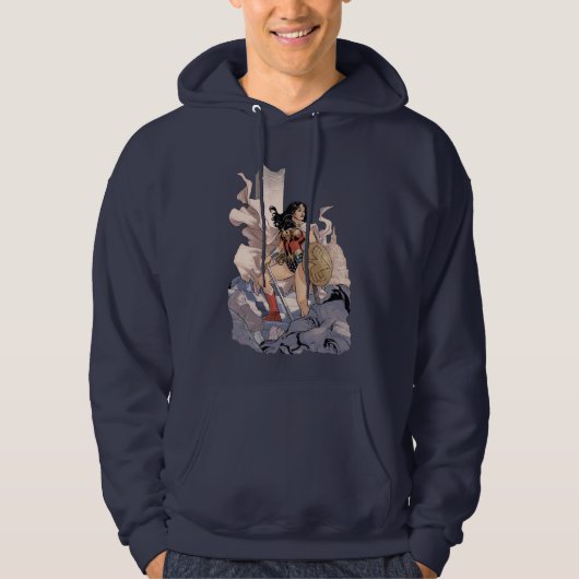 Wonder Woman Comic Cover #13 Graphic Hoodie (Vorderseite)