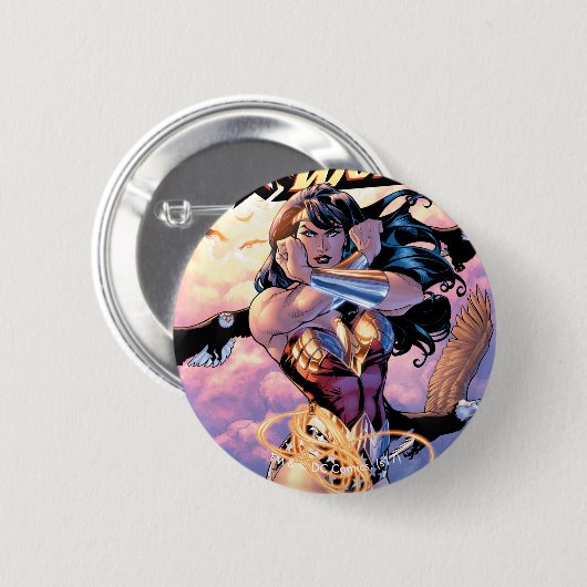 Wonder Woman Comic Cover #1 Button (Vorne & Hinten)