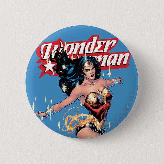 Wonder Woman Comic Cover Button (Vorderseite)