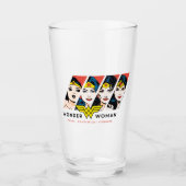 Wonder Woman Comic Evolution Graphic Glas (Vorderseite)