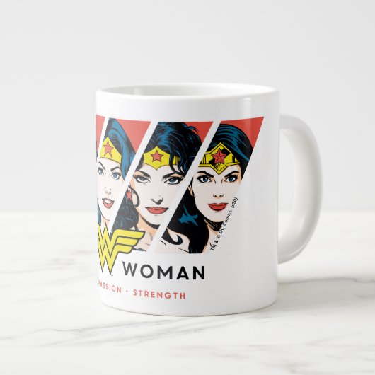 Wonder Woman Comic Evolution Graphic Jumbo-Tasse (Vorderseite Rechts)