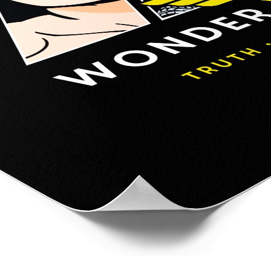 Wonder Woman Comic Evolution Graphic Poster (Ecke)