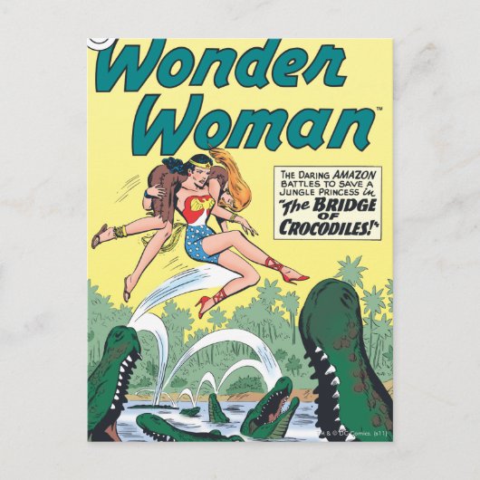 Wonder Woman Crocodiles Postkarte (Vorderseite)