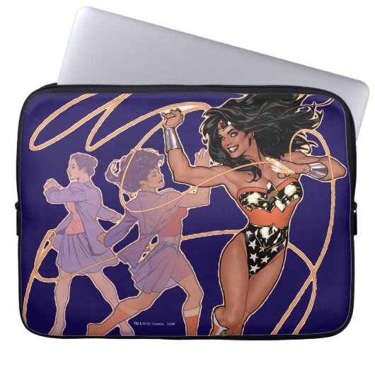 Wonder Woman Diana Prince Transformation Laptopschutzhülle (Vorderseite)
