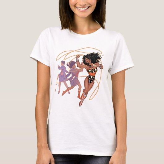 Wonder Woman Diana Prince Transformation T-Shirt (Vorderseite)