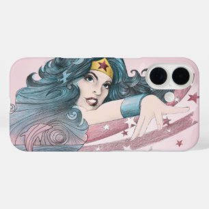 Wonder Woman Dolphin und Streifen iPhone 16 Hülle
