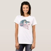 Wonder Woman Dolphin und Streifen T-Shirt (Vorne ganz)