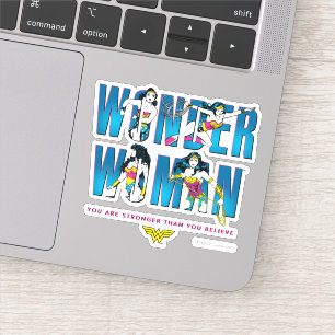 Wonder Woman "Du bist stärker als du glaubst" Aufkleber
