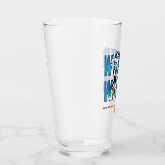 Wonder Woman "Du bist stärker als du glaubst" Glas (Rechts)
