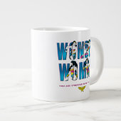 Wonder Woman "Du bist stärker als du glaubst" Jumbo-Tasse (Vorderseite Rechts)