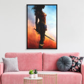Wonder Woman Duststorm Silhouette Leinwanddruck (Insitu (Wohnzimmer))