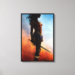 Wonder Woman Duststorm Silhouette Leinwanddruck