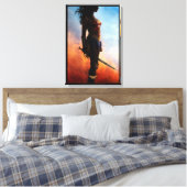 Wonder Woman Duststorm Silhouette Leinwanddruck (Insitu (Schlafzimmer))