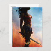 Wonder Woman Duststorm Silhouette Postkarte (Vorne/Hinten)