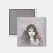 Wonder Woman Eagle und Bäume Magnet (Vorderseite/Rückseite)