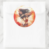 Wonder Woman Encyclopedia Cover Runder Aufkleber (Tasche)