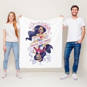 Wonder Woman entmasch Ihre Power Fleecedecke