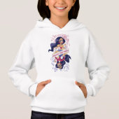 Wonder Woman entmasch Ihre Power Hoodie (Vorderseite)