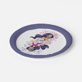 Wonder Woman entmasch Ihre Power Pappteller (Schrägansicht)